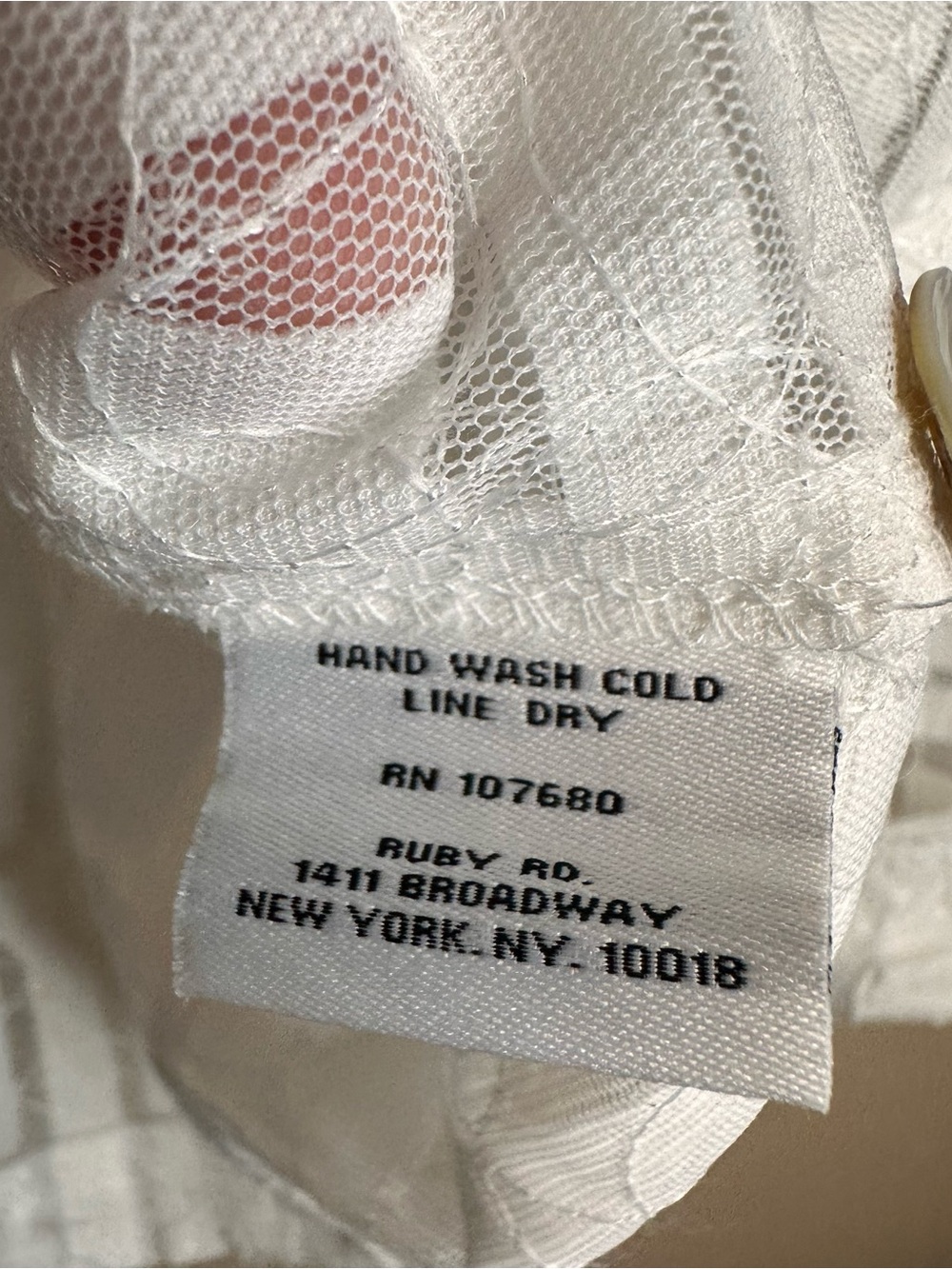 Ruby Rd. White Sheer Textured Square-Pattern Button Jacket - Picture 4 of 5